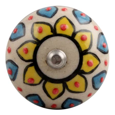 Yellow Sunflower Flower Ceramic Wine Stopper